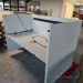Grey Standing‑Height Collaboration Table w/ Power Grommets